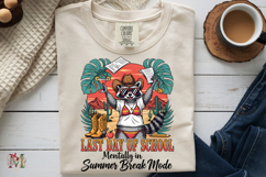 Last Day of School PNG, Western Cowboy Raccoon Sublimation Product Image 8
