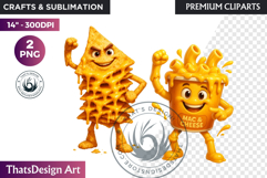 Fantasy Junk Food Characters RPG Clipart Sweets PNG Graphics Product Image 1