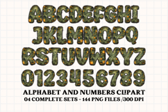 Halloween Alphabet png clipart, halloween letters doodle Product Image 4