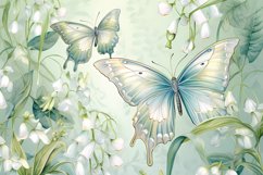Watercolor lily of the valley printable digital papers Product Image 10