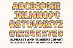 Fall Autumn Alphabet png clipart, fall autumn letters doodle Product Image 4
