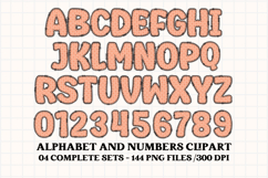 Pastel Patchwork Alphabet &amp; Numbers PNG Clipart Product Image 4