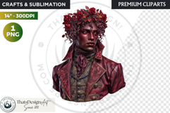 Fantasy Ruler Clipart PNG, Fantasy King &amp; Queen Portrait Product Image 1