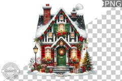 Christmas House Sublimation - Clipart PNG Design Product Image 1