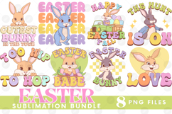Easter Sublimation DTF Bundle Bunny Chick Farm Hip Hop Joy Product Image 1