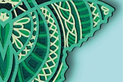 Butterfly SVG Multilayer/Butterfly 3D mandala/ 3D paper cut Product Image 6