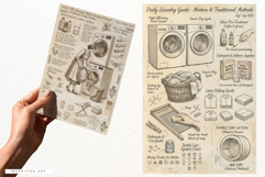 Ephemera Laundry Junk Journal Pages Product Image 4