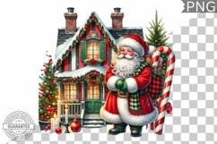 Christmas Santa Sublimation - Clipart PNG Design Product Image 1