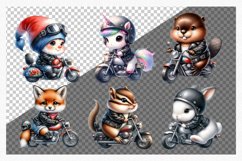Bikers bundle clipart, Fantasy clipart, Watercolor clipart, Product Image 2
