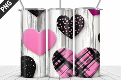 Lovely Hearts Tumbler Design | Valentine's Day Tumbler Wrap Product Image 5