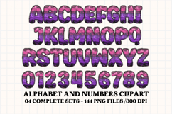 Halloween Alphabet png clipart, halloween letters doodle Product Image 4