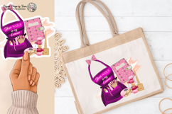 Nail Apron Sublimation PNG Pink Beauty Quote Design Product Image 5
