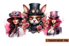 Steampunk Pink Style Sublimation Clipart Product Image 1