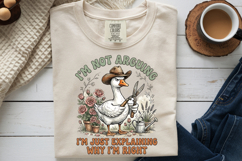Explaining Im Right PNG, Grumpy Gardener Goose Png Product Image 8
