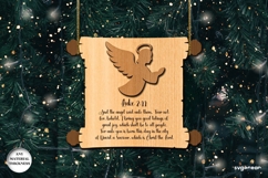 Nativity Scroll Ornament Laser Cut | Glowforge | SVG Product Image 1