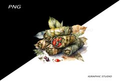 Greece summer clipart, Mediterranean Food Clipart Product Image 1