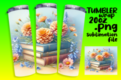Personalized 20oz Tumbler Gift , Books Product Image 1