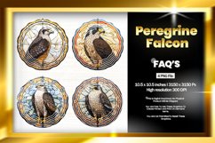 Peregrine Falcon Wind Spinner Sublimation - 04 Variations Product Image 1