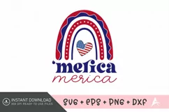 ‘merica SVG,USA Pride SVG,Fourth of July Party Decor Product Image 4