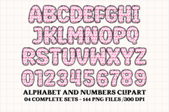 Valentine Alphabet Clip Art, valentines day letters doodle Product Image 4