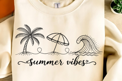 Summer Seashell Bow PNG, Summer Vibes PNG, Minimalist Beach Product Image 2