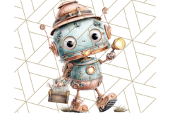 Robot Clipart, Soft Realistic Full Body Robot PNG Images Product Image 2