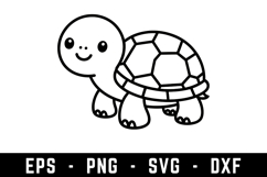 Turtle Svg Design |Marine Animal SVG Cut files | Cricut Product Image 1