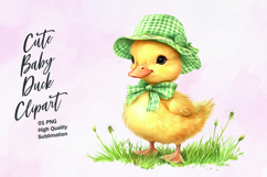 Cute baby duck clipart sublimation png Product Image 1