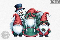 Christmas Gnome Sublimation - Clipart PNG Bundle Product Image 7