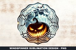 Halloween Pumpkin Wind Spinner Sublimation Design Product Image 1