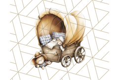 Cowgirl Baby Clipart PNG, Cute Toddler Western Outfit Art Product Image 2