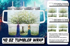 Bright Spring Tree Pattern Tumbler Wrap Product Image 1