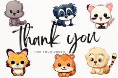 Cute Animals 25 Cliparts Collection Product Image 10