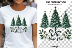 Christian Christmas Quote PNG | Coquette Bow & Bible Verse " Product Image 1