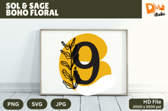 Sol &amp; Sage Boho Floral Monogram Product Image 1