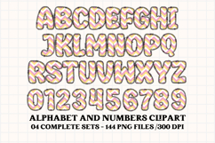 Easter Day Alphabet png clipart, easter day letters doodle Product Image 4
