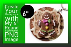 Vibrant Round Design Coaster Artwork , 3D Xmas Product Image 1