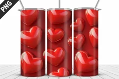 Valentines Love Skinny Tumbler PNG Wrap| Valentines Tumbler Product Image 3