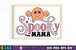 Spooky mama SVG, Halloween Sign SVG, Halloween SVG Product Image 4