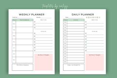 Aesthetic Daily &amp; Weekly Planner Editable Canva Template Product Image 2