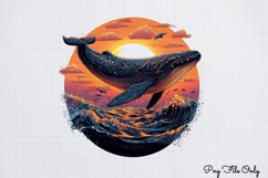 Whales Clipart design PNG Product Image 1