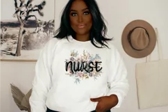 Nurse Flowers Png | Nurse Sublimation | Digital Download Product Image 9