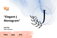 Elegant Monogram Timeless Serif Letter Set PNG | SVG | JPG Product Image 1