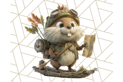 Tiny Explorers Clipart PNG, Animal Adventure PNG Product Image 2