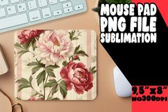 Sleek Stripe &amp; Petal Mouse Mat Product Image 1