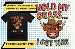 Elegant PNG Artwork for Tote Bag Projects , Funny Cow Product Image 1