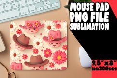 Whimsical Smile Pattern Mouse Pad PNG Product Image 1