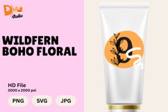Wildfern Boho Floral Monogram Product Image 1
