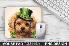 St. Patrick&#039;s Day DOG Sublimation Mouse Pad Design Product Image 1