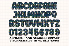 Christmas Alphabet png clipart, christmas doodle letters Product Image 4